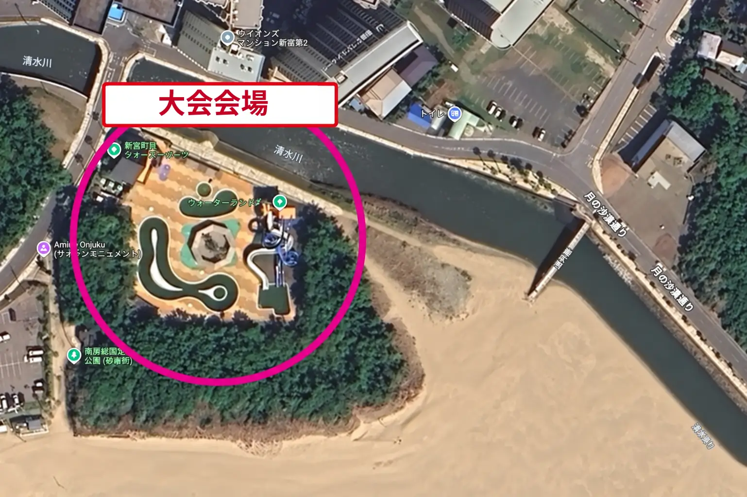 おんじゅくオーシャントレイル 会場案内図
